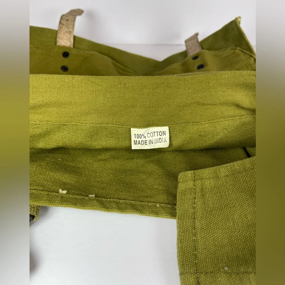 Military vintage-style canvas medic crossbody messenger bag